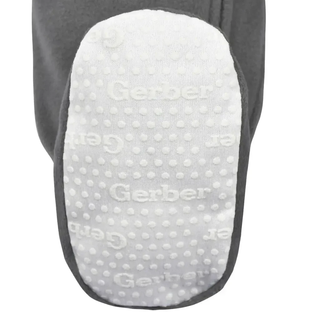 NWT Baby 2 Pack Gerber Alien Fleece Sleep Pajamas with Padded Feet